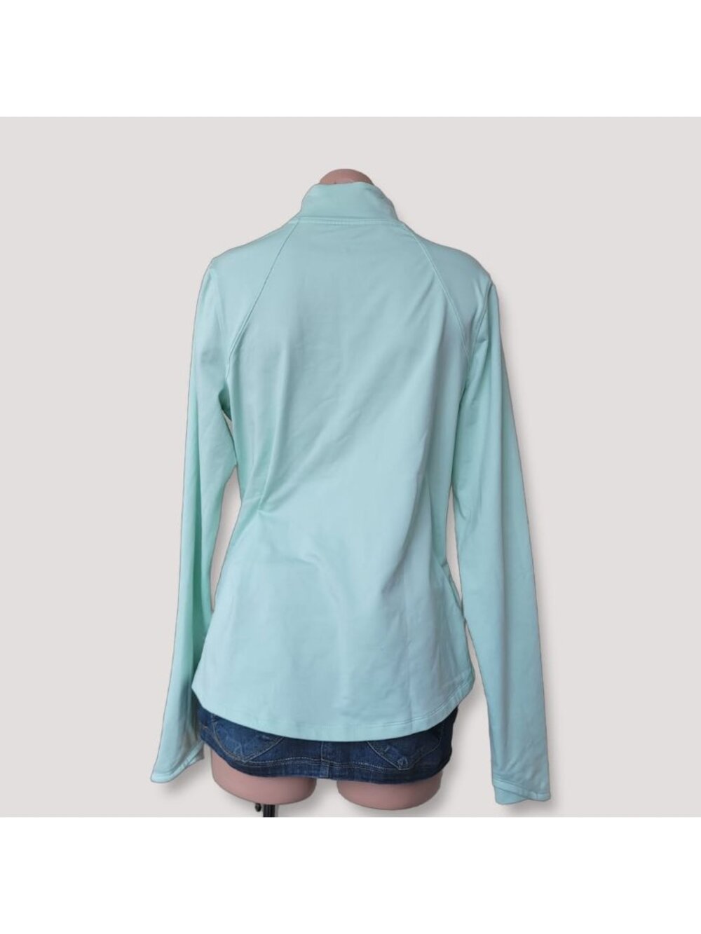 Under Armour Green Athleisure Turtleneck Top Base Layer LG - Picture 2 of 6